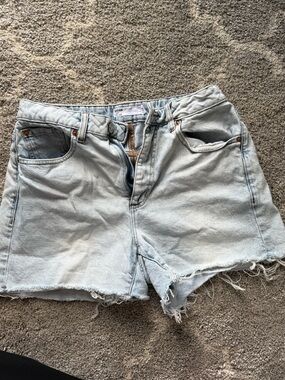 Garage Light Wash Denim Cutoff Shorts